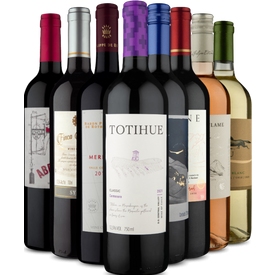 kit 8 maioria sulamericanos 8 vinhos