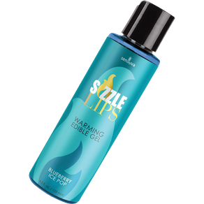 Sensuva Sizzle Lips - Warming Edible Gel Blueberry Ice Pop, 125 ml