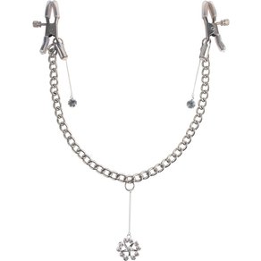 Fetish Fantasy Series Nippelklammern „Crystal Nipple Clamps“, mit Schmuckelement