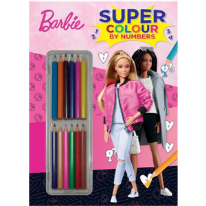 Barbie Super Farvelægning efter Tal Bog