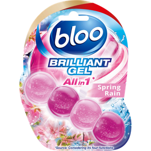 Blooo Brilliant Gel All In 1 Spring Rain Toiletkantblok - 42 g