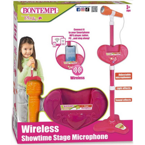 Bontempi Wireless Showtime Stage Microphone – Pink