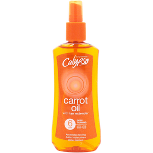 Calypso Gulerodsolie Med Tan Extender SPF 6 Dybdebruningsspray - 200 ml