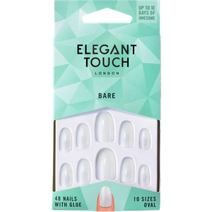 Elegant Touch Bare Oval False Nails - 48 stk