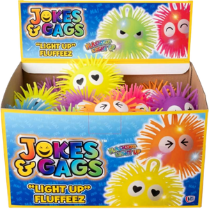 Fluffeez Light Up Puffer Ball Assorted – 4 Inch