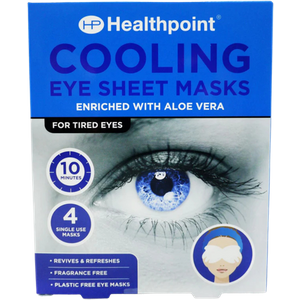 Healthpoint Cooling Eye Sheet Masks med Aloe Vera – 4 stk