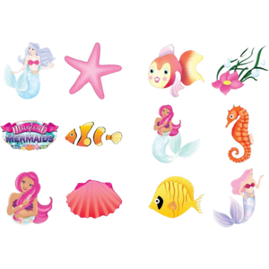Henbrandt Fun Tattoos Mermaid Assorted – 6 stk