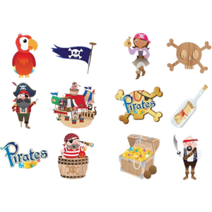 Henbrandt Fun Tattoos Pirates Assorted – 6 stk