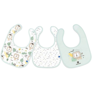 Kikka Boo Cotton Bibs Set - Savanna Mint - 3 stk.