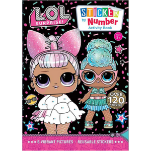 LOL Surprise Sticker by Number Aktivitetsbog