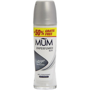 Mum Unperfumed 48H Anti-Perspirant Deodorant Roll-On – 75 ml