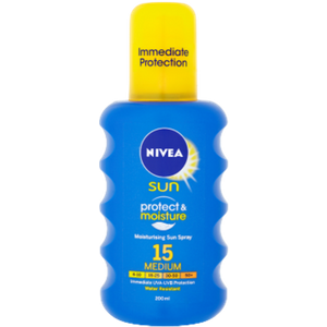 Nivea SPF 15 Protect & Moisture Medium Beskyttelse Sol Lotion - 200 ml