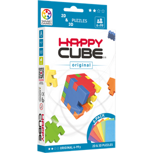 SmartGames Happy Cube Original 2D & 3D Hjernevrider Puslespil - 6 stk