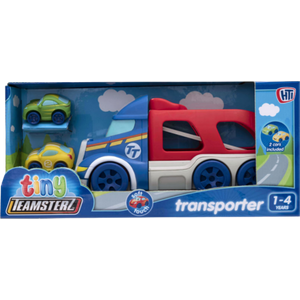 Teamsterz Tiny Transporter med 2 Soft Touch Biler