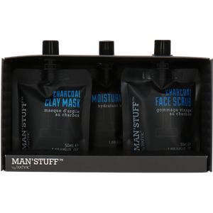 Technic Man Stuff Charcoal Skincare Gift Set - 3 x 50 ml