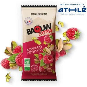 Barritas nutricionales extra de frambuesa y pistacho Baouw