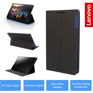 Lenovo ZG38C01062 8" IdeaTab 3 Tablet Folio Case & Screen Protector - Black