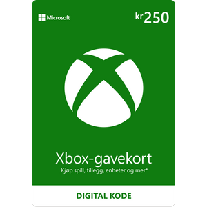 Xbox Gavekort 250 kr | Xbox Gift Card