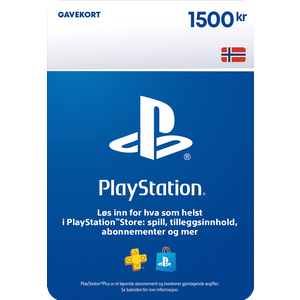 PlayStation Store gavekort 1500 kr
