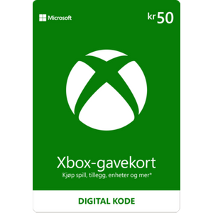 Xbox gavekort 50 kr