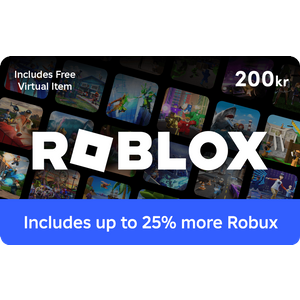 Roblox Gavekort 200 kr | Robux Gavekort | Roblox Gift Card