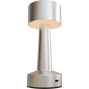 HOMCOM Cordless Desk Lamp: Rechargeable LED Table Light with Touch Control, 3 Colour Modes, Silver Aosom UK