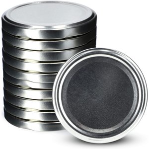 Metalowe wieczka do słoików Valsta 10szt fi 66 mm srebrne