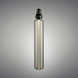 Buster + Punch LED tube bulb, E27, 2 W, clear, 2,600 K, dimmable