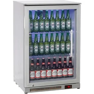 Economy Ecomy NT1ST-HC Stainless Steel Hinged Door Bottle Cooler 130 Litres