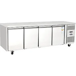 Atosa EPF3482HDSB 4 Door Table Freezer with Splash Back, 510 Litres