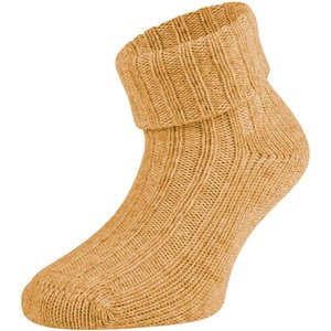Babysocken aus biologischer Wolle – Ocker – 15-16