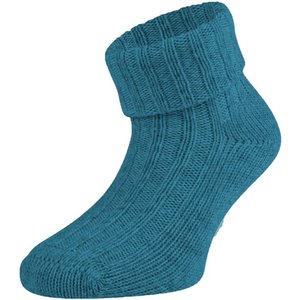 Babysocken aus biologischer Wolle – Stahlblau – 15-16