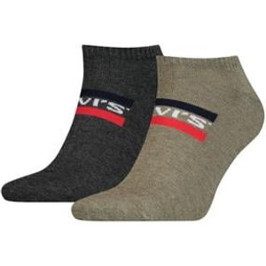2er-Pack Sneakersocken Levi's – Mittelgrau – 35-38