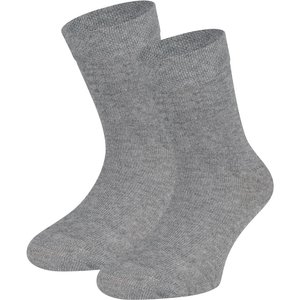 Baumwollkindersocken – Grau melange – 35-38