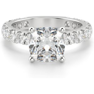 Anillo de Compromiso Corte Cojín 0.50 ct Gwyneth Diamante de Laboratorio Oro Blanco 585 (14K)