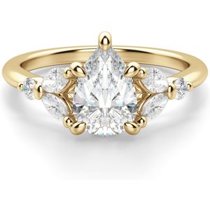 Haven Pear Cut 2.00 ct Haven Diamante de Laboratorio Oro Amarillo 585 (14K)