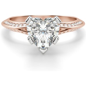 Irene Sercowy 0.50 ct Pierścionek Zaręczynowy Diament Laboratoryjny 585 Różowe Złoto (14K)