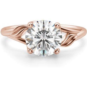 Ivy Okrągły 0.50 ct Pierścionek Zaręczynowy Diament Laboratoryjny 585 Różowe Złoto (14K)