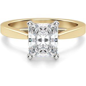 Cathedral Radiant 0.50 ct Pierścionek Zaręczynowy Diament Laboratoryjny 585 Żółte Złoto