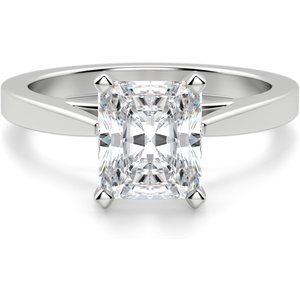 Cathedral Radiant 0.50 ct Pierścionek Zaręczynowy Diament Laboratoryjny 585 Białe Złoto