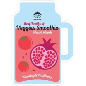 picture of Dr. Mola Red Fruits & Veggies Smoothie Rewitalizująco - uelastyczniająca maska w płachcie
