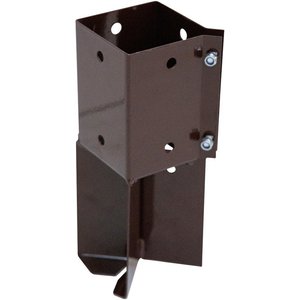 Forest Easy-Fit Fencefast Brown Concrete-In Post Holder for 100mm Posts