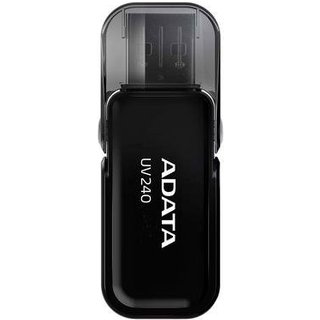 Pen Drive 64GB ADATA UV240, USB 2.0, Preto - AUV240-64G-RBK