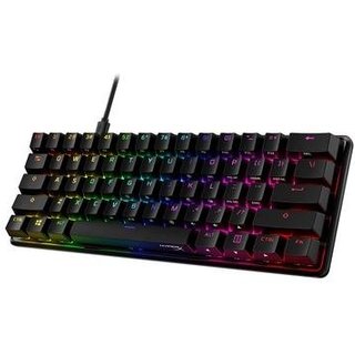 Teclado Mecânico Gamer HyperX Alloy Origins 60%, RGB, USB, HyperX Red Switch, Design Compacto, Anti-Ghosting, US, Preto - 4P5N4AA#ABA