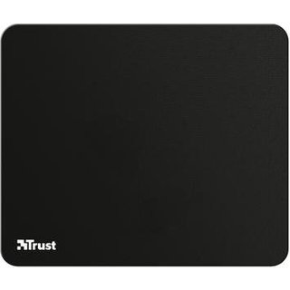 Mousepad Trust Médio (250x210mm), Superfície Otimizada, Antiderrapante, Preto - 24193