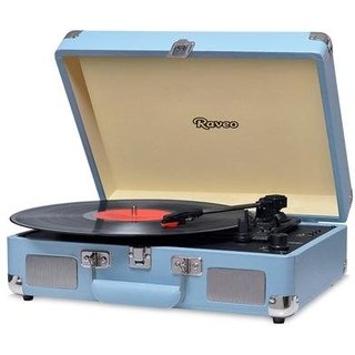 Toca Discos HI FI Raveo Sonetto Chrome, Vinyl, Bluetooth, USB, Aux, Ocean - 26397