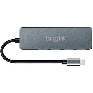 HUB Bright USB-Plug, Tipo C, 4 Portas USB 3.0 - HB001