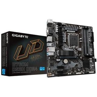 Placa-Mãe Gigabyte B760M DS3H Rev. 1.0, LGA1700, DDR4, Preto - B760M DS3H DDR4