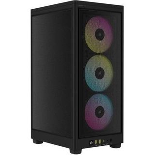 Gabinete Gamer Corsair 2000D RGB Airflow, Mini-ITX, 3x Cooler Fan RGB Slim, Preto - CC-9011246-WW