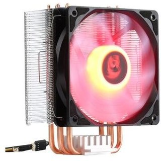 Air Cooler Redragon Buri CC-1055R, LED Vermelho, AMD/Intel, 120mm, Preto - CC-1055R